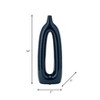 Sagebrook Home Ceramic Vase - Contemporary Abstract Cut-Out Vase Narrow - 4 of 4