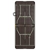 Emma and Oliver 6-Foot Bi-Fold Brown Rattan Plastic Folding Table with Handle - Event Table - image 4 of 4