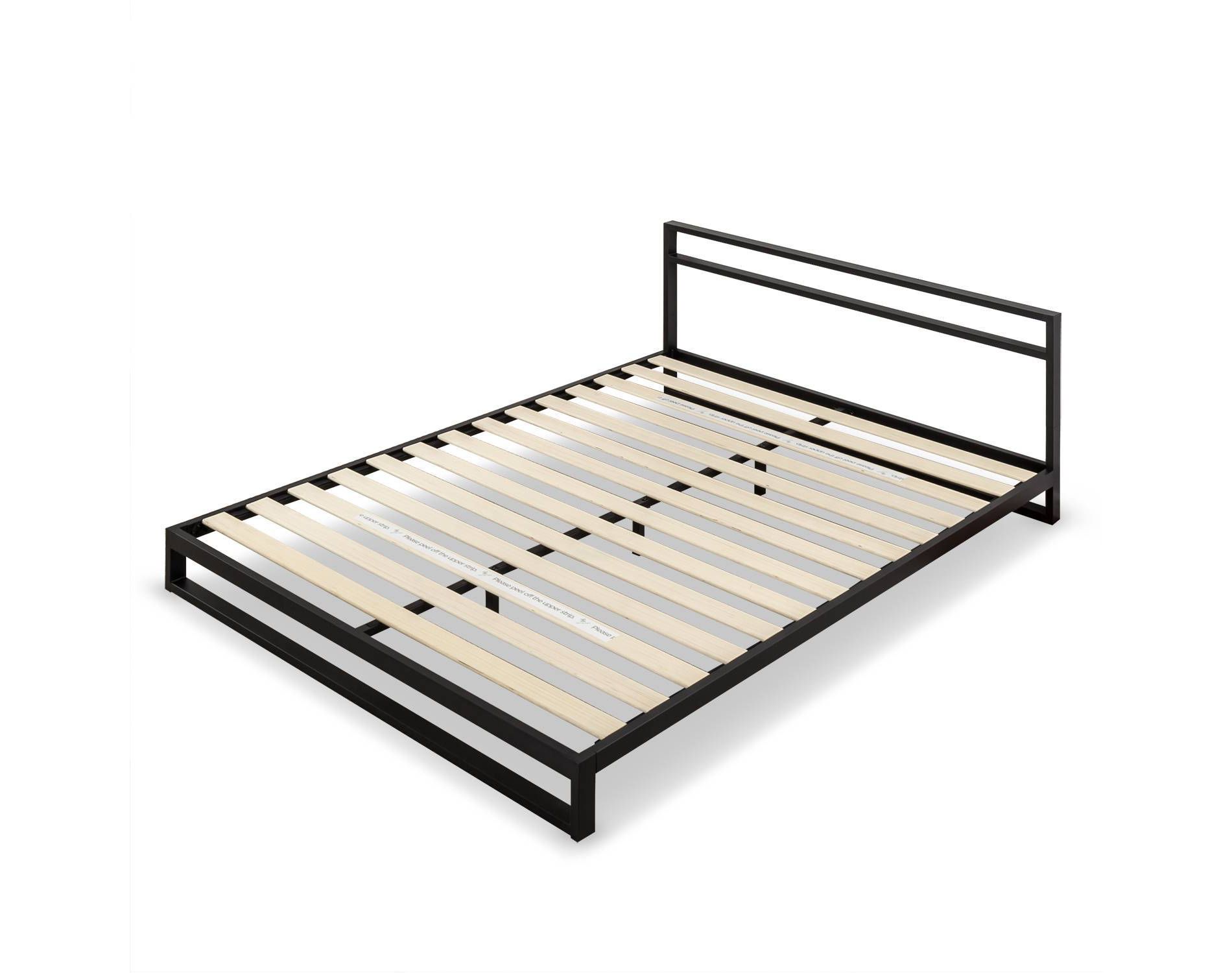 Trisha Platforma Bed Frame with Headboard Black - Zinus