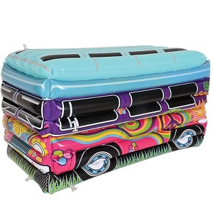 Beistle Inflatable Hippie Bus Cooler, 13.5"L x 24"W, (1/Pkg) Multicolored - 1 of 4