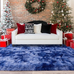 Soft Shag Area Rug 6x9 for Living Room or Bedroom, Fluffy Non-Slip Plush Carpet, Cozy Fuzzy Indoor Rug for Kids Room - 1 of 4