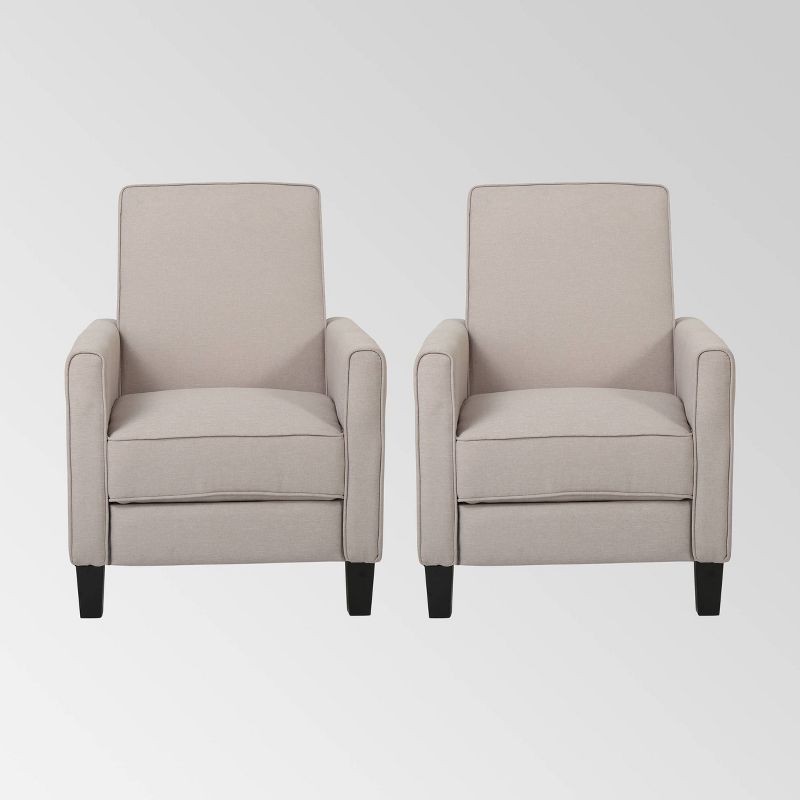 Set of 2 Darvis Contemporary Recliners - Christopher Knight Home, 1 of 9