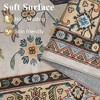 Modern Washable Area Rug for Living Room, Soft Floor Rug with Non Slip Backing, Low Pile Stain Resistant Indoor Carpet for Home Office - 4 of 4