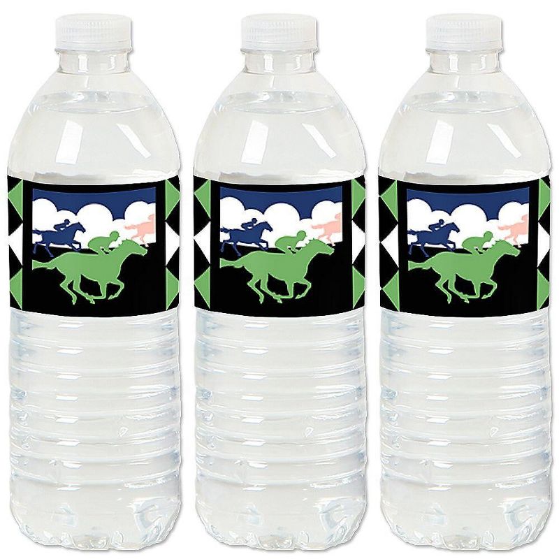 Big Dot of Happiness Kentucky Horse Derby - Horse Race Party Water Bottle Sticker Labels - Set of 20, 1 of 6
