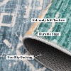 10'x13' Washable Area Rug, Large Boho Carpet with Non-Slip Backing, Soft Low Pile Stain-Resistant Rug for Bedroom, Dining Room, Farmhouse, Red - 3 of 4