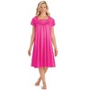 Collections Etc Lace Inset Tricot Nightgown - Elegant Sleepwear - 4 of 4
