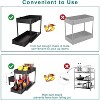 Acoinel 2 Pack Under Sink Organizer, 2 Tier Bathroom Cabinet Organizer with Sliding Basket - 3 of 4
