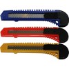 MotoProducts 12 Bulk 6" Box Cutters Assorted Colors with Snap-Off Blades and Safety Locks - 3 of 4