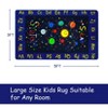 Kids ABC Rug Alphabet Nursery Rug for Playroom, Non Slip Educational Playmat Circle Carpet for Classroom, Galaxy Planets Play Rug Carpet - 4 of 4