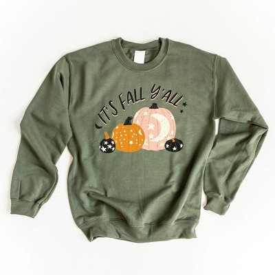 Simply Sage Market Women's Graphic Sweatshirt Boho It's Fall Y'all Pumpkins