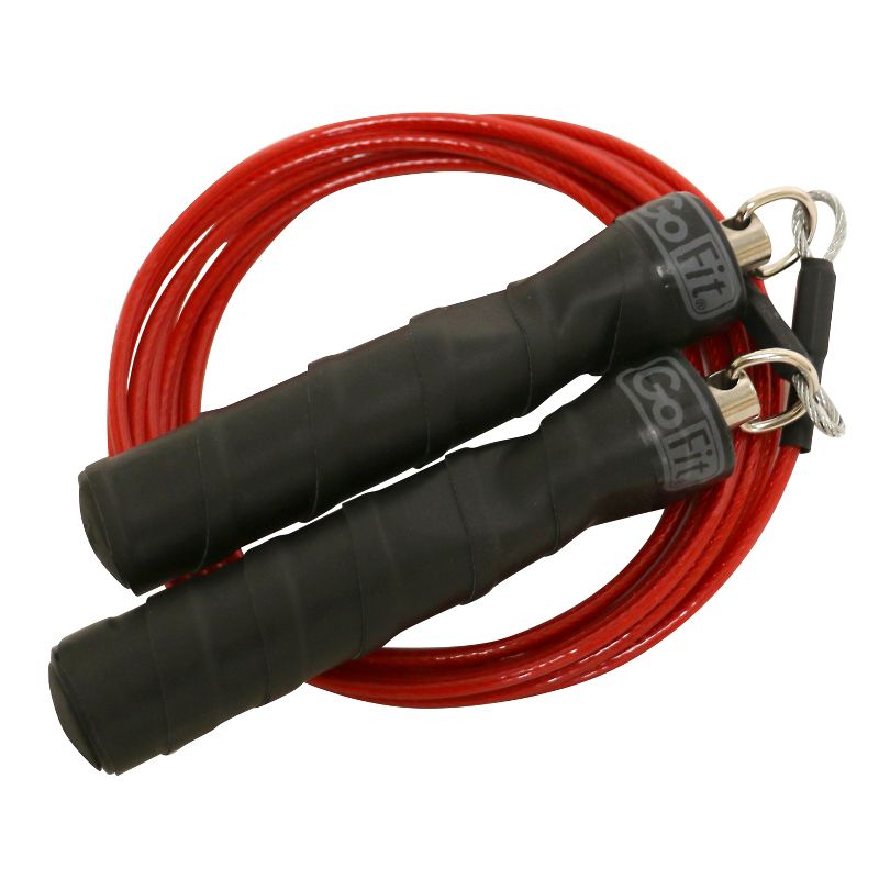 GoFit 9' Pro Cable Rope - Red/Black, 5 of 8