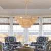 KTMBDW Modern Chandeliers 4/5 Tiers Pendant Light Fixtures Round Flush Mount Chandeliers Ceiling Lighting Dimmable for Living Room, Bedroom - 3 of 4