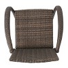 Vynxaria Littleton Modern Outdoor Barstool ¨C Durable Polyethylene Rattan & Metal Frame - 2 of 4