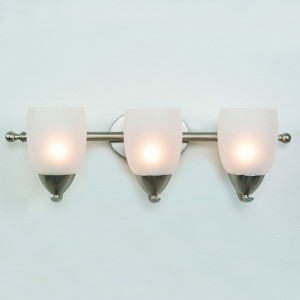 Yosemite Home Decor 1261-3V-BN Mirror Lake Collection Three Light Vanity, Brushed Nickel, 66 Piece - 1 of 4
