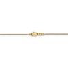 Black Bow Jewelry 0.8mm 14k Yellow Gold Solid Round Snake Chain Necklace - 4 of 4