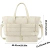 FATMOON Fitness Bag  - Travel Bag with Shoe Compartment Luggage Bag Quilted Sports Bag for Women - 3 of 4