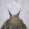 17"x21" Robyn Framed Wall Art Gray/Cream/Copper - A&B Home: Contemporary Art Deco, Vertical Display - 2 of 3