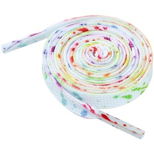 INSPIRE CHIC Flat Splatter Painted Fun Shoelaces for Sneakers 2 Pairs - 1 of 4