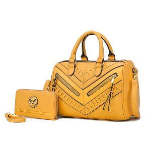 MKF Collection Lara Women’s Satchel Bag – Stylish and Spacious Handbag with Matching Wallet – by Mia K - 1 of 4