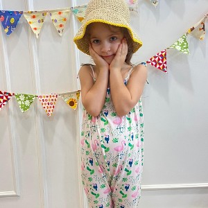 Ola! Otter Strap Dress - Flamingo Forest - 1 of 4
