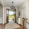 LNC Silla 4-Light 16.5" Farmhouse Drum Small  Chandelier, Matte Black and Light Grey Wood Tone - 4 of 4