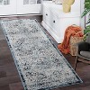 Vintage Rug Grey Premium Fuzzy Low Pile Soft Non Shedding Oriental Accent Carpet Stain Resistant Floor Cover for Living Room Bedroom - 2 of 4