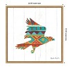 Amanti Art Southwestern Vibes III Eagle by Farida Zaman Canvas Wall Art Print Framed 22-in. x 22-in. in Maple - 4 of 4
