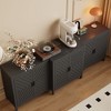 FUFU&GAGA Black Geometric - Patterned Storage Console Cabinet with Ample Interior Space for Living and Dining Areas - 4 of 4