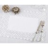 Saro Lifestyle Table Placemats with Braid Embroidered Design (Set of 4) - 4 of 4