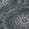 Charcoal Gray And Ivory Floral Medallion Washable Indoor Outdoor Area Rug - 4 of 4