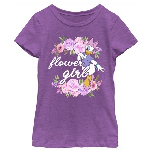 Girl's Disney Daisy Flower Girl T-Shirt - 1 of 4