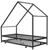 Twin Size Metal House Bed With Trundle - 4 of 4