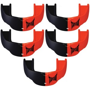 Tapout Youth Protective Sports Mouthguard with Strap 5-Pack - Orange/Black - 1 of 1