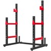 Soozier Adjustable Squat Rack, 660lbs Heavy Duty Bench Press Rack with Weight Plate Holders for Weight Lifting and Home Gym Strength Training - 4 of 4
