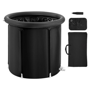 VEVOR Ice Bath Tub, Cold Water Therapy Plunge Tub for Athletes, Portable Outdoor Ice Barrel Plunge Pool for Recovery, 90 Gal Bathtub ,32"Lx30"H,Black - 1 of 4