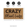 28" x 16" Nature Coir Mat, Crazy Plant Lady - 3 of 4