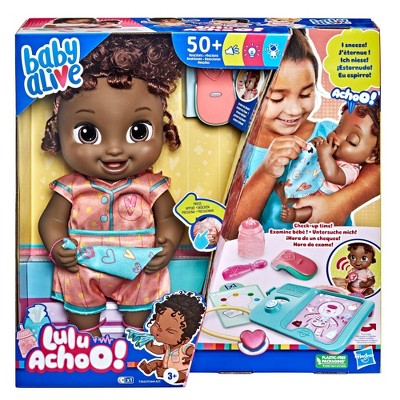 Baby Alive Lulu Achoo Baby Doll - Black Hair