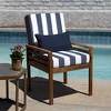 Honeycomb Outdoor Highback Dining Chair Cushion - 2 of 4