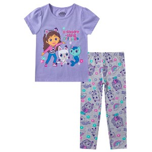 DREAMWORKS GABBY'S DOLLHOUSE Girls Short Sleeve T-Shirt and Legging Pants Set for Toddlers to Big Kids - 1 of 4