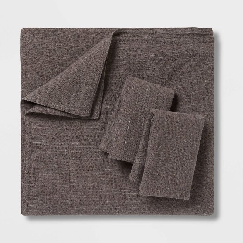 Space Dyed Cotton Linen Duvet Cover & Sham Set - Threshold™, 5 of 10