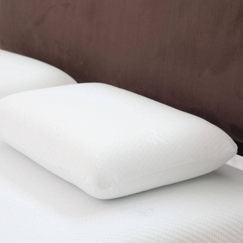 Comfort Gel Memory Foam Pillow With Cover White - Bluestone, 3 of 6