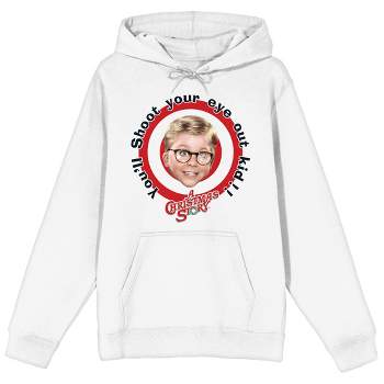 A Christmas Story You'll shoot Your Eye Out Kid Men's White Sweatshirt-
