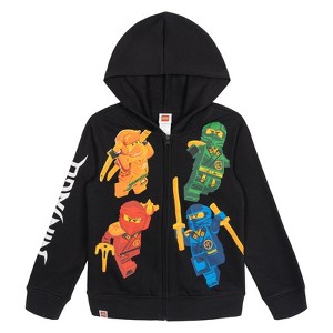 LEGO Ninjago Green Ninja Boys' Fleece Zip-Up Hoodie Little Kid to Big ...