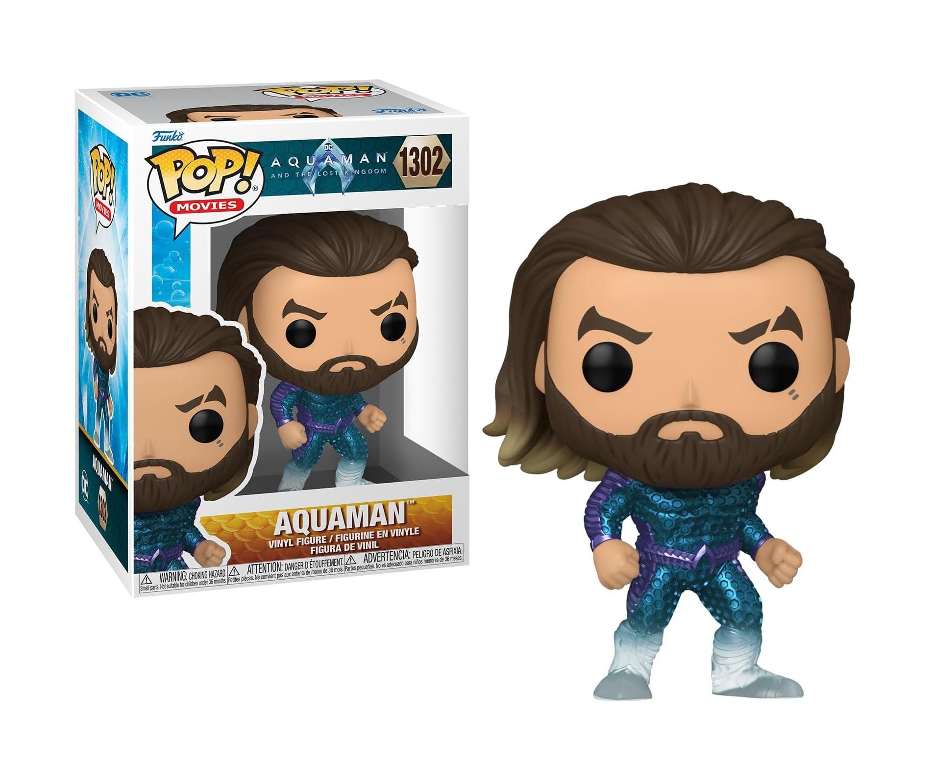 Funko Pop! Movies: Aquaman and The Lost Kingdom - Aquaman Vinyl Figure #1302 #67566