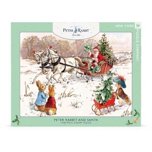 New York Puzzle Company Peter Rabbit and Santa 1000 Piece Puzzle - 1 of 4