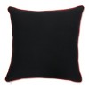 18"x18" Indoor Thanksgiving Pumpkin Fun Black Square Throw Pillow Cover - Pillow Perfect: Cotton Woven, Weather & Fade-Resistant - 2 of 4