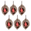 Melrose Pinecone Cardinal Ornament (Set of 6) - 2 of 3