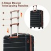 Lyngins 20/24/28 Inch 3PCs Hardside Luggage Sets with TSA Lock,Spinner Wheels,Carry on Luggage,Adjustable Handle Suitcase Sets for Family - 4 of 4