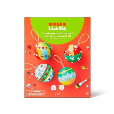 Create-Your-Own Paper Mache Ornaments Kit - Mondo Llama™