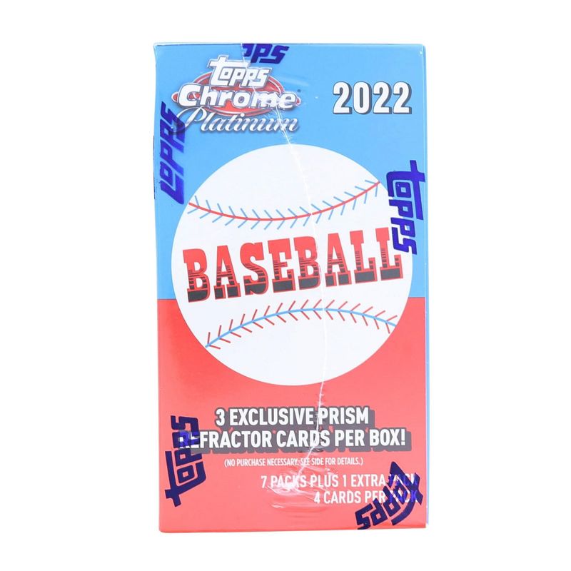 Topps MLB 2022 Chrome Platinum Anniversary Baseball Value Box | 8 Packs, 1 of 4